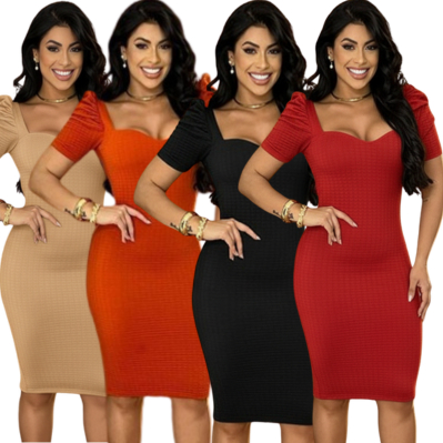 Vestido Feminino Luxo Longo Midi Tubinho Canelado com Bojo Fenda Modelador Festa Balada