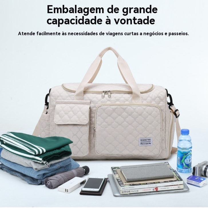 Bolsa de Viagem com Alça Grande Resistente e Impermeável Mala de Mão Ideal para Academia e Viagens