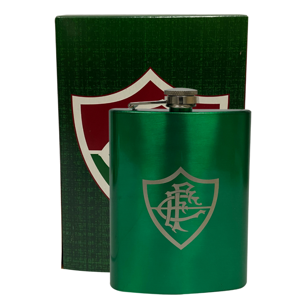 Cantil De Bolso Fluminense Porta Bebida 220ml Oficial Tricolor