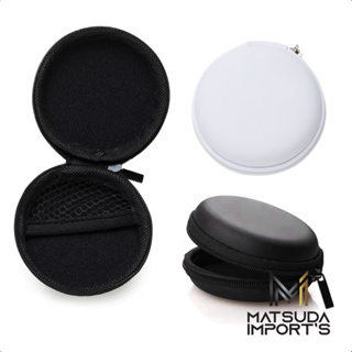 Estojo Protetor Emborrachado Redondo para Cabo Carregador Fone – Case Rígido Portátil em Oferta na Shopee