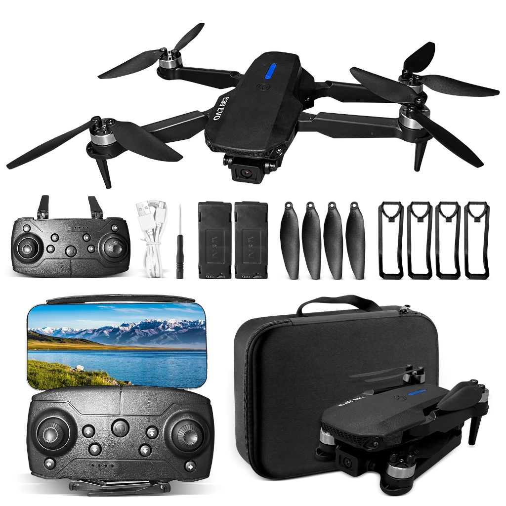 Drone E88 Plus Filmagem em alta definição, bateria de longa duração + 2 baterias
