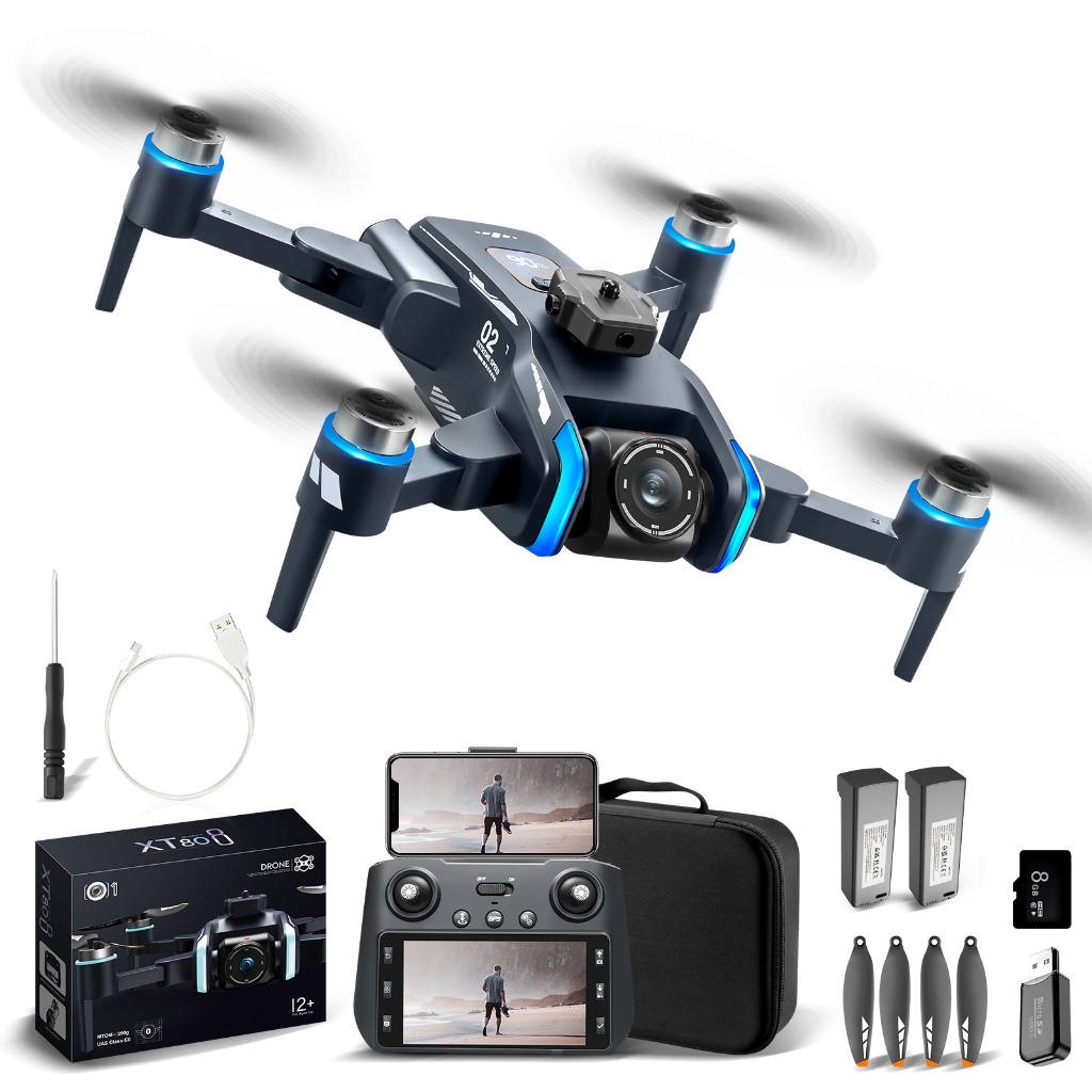 Drone XT808 Posicionamento GPS Tela de alta definição/Motor brushless/Fotografia aérea de alta definição/Controle de voo