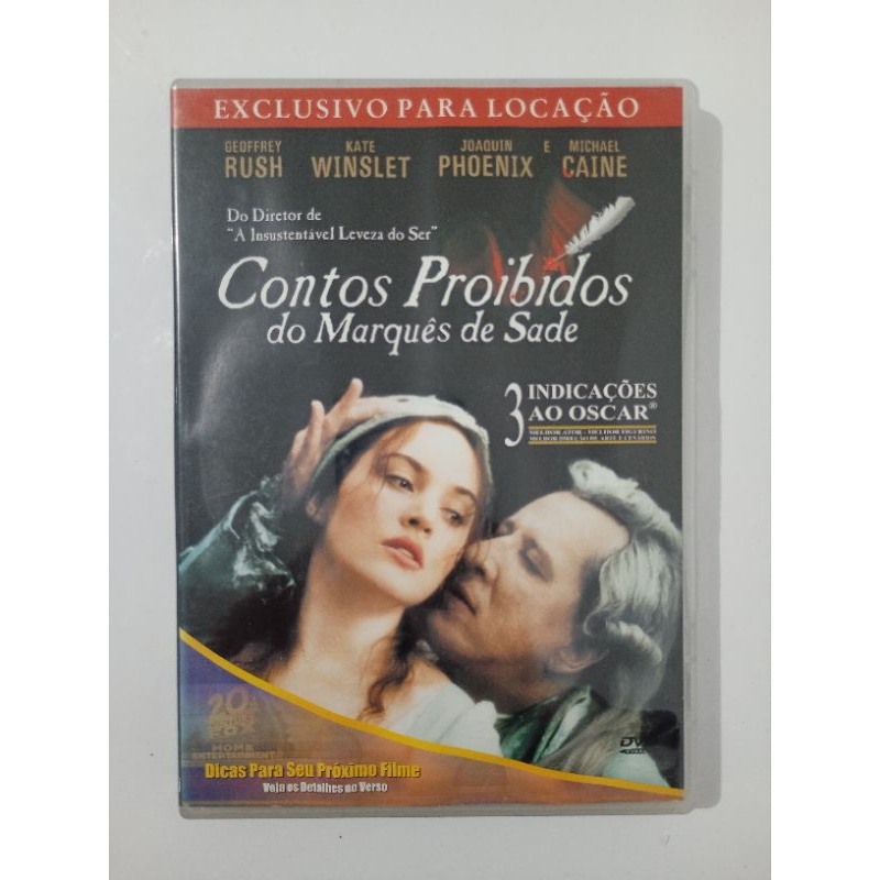 Dvd Contos Proibidos Do Marquês De Sade Geoffrey Rush Kate Winslet Joaquin Phoenix