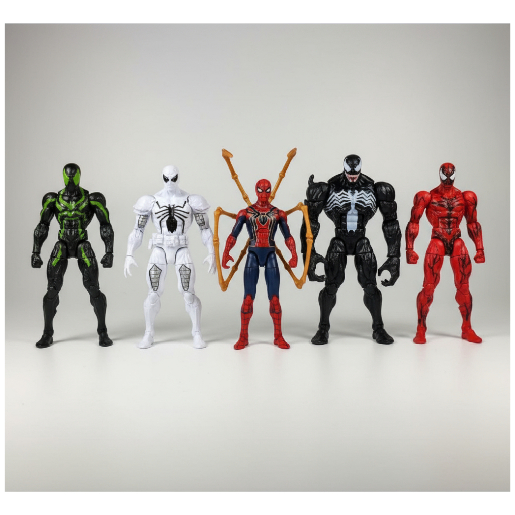 Kit 5 Bonecos Venom Legends Séries Agent Anti Venom em Oferta na Shopee