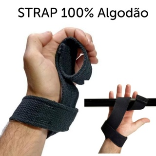 Strap Academia Musculação 100% Algodão Profissional em Oferta na Shopee