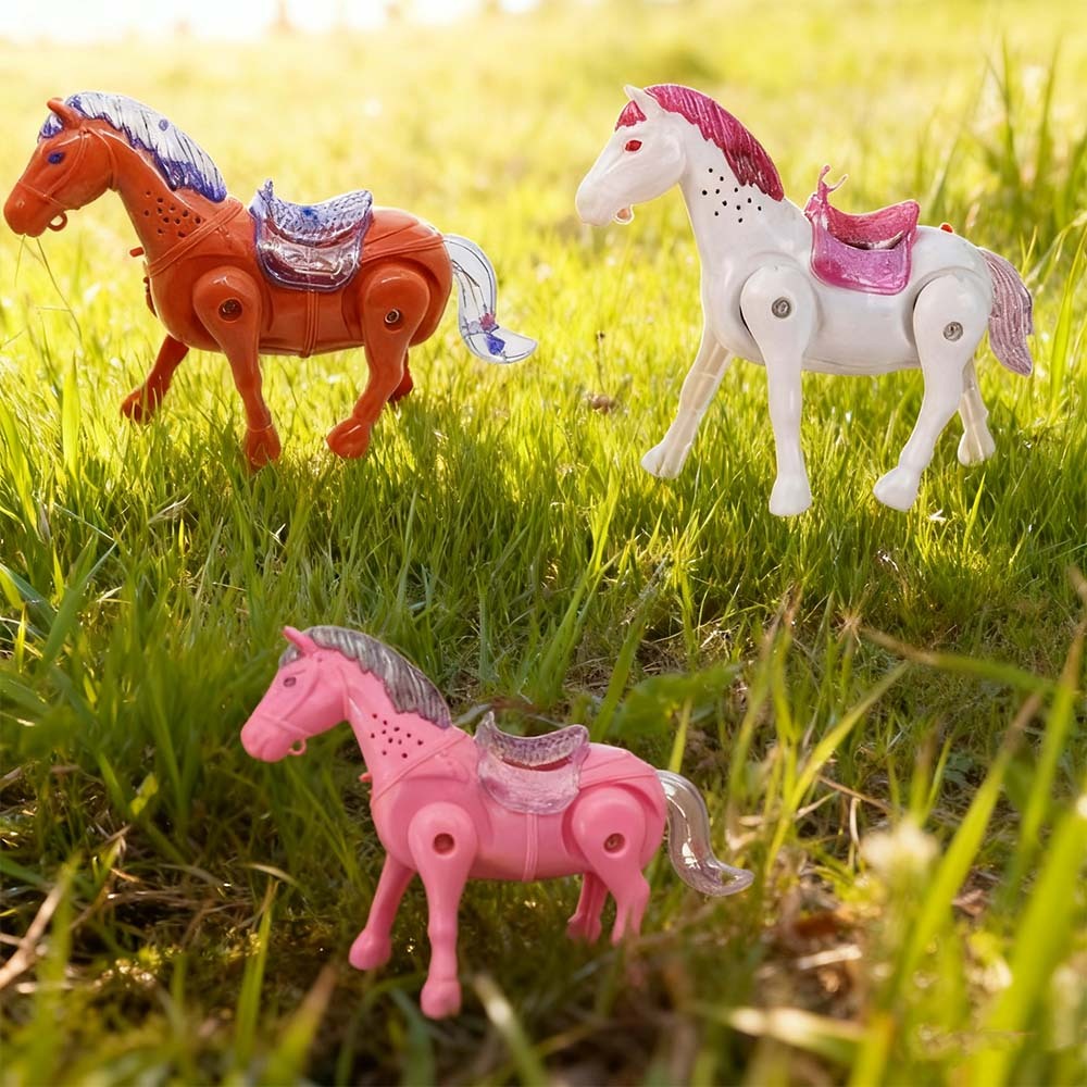 Brinquedo Cavalo Infantil com Som e Luz –Diversão Segura e Interativa para Crianças Pequenas