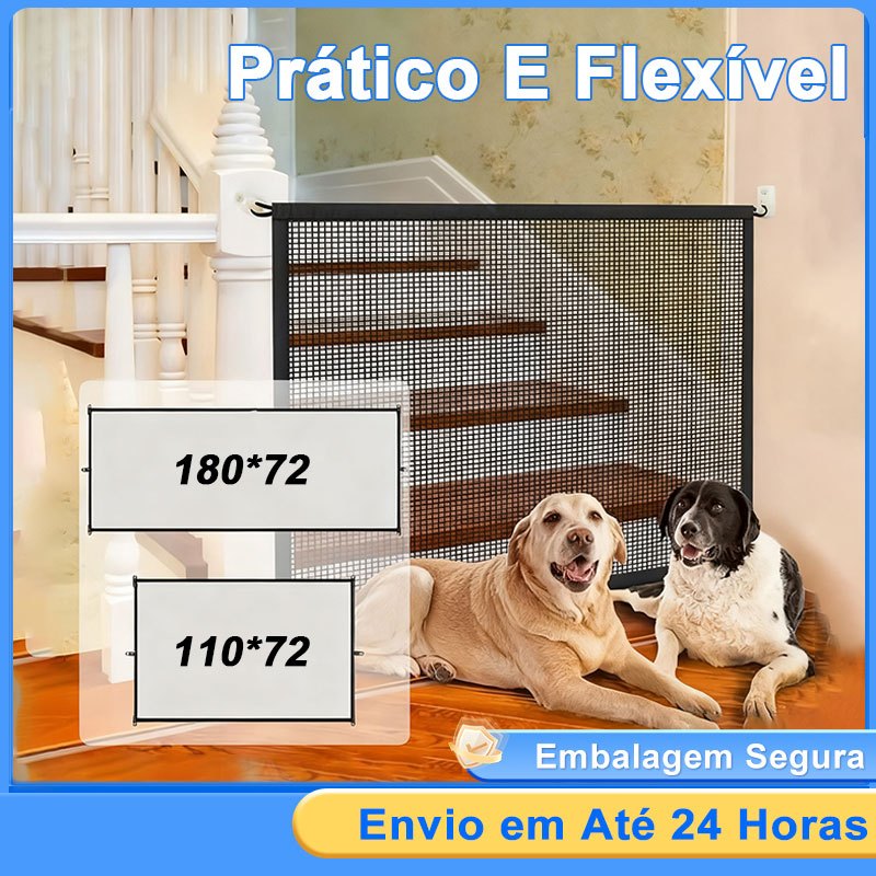Rede De Proteção Com Gancho Gatos Cachorros Cerca Pet Removível 72*110/180CM Inclui Ganchos em Oferta na Shopee
