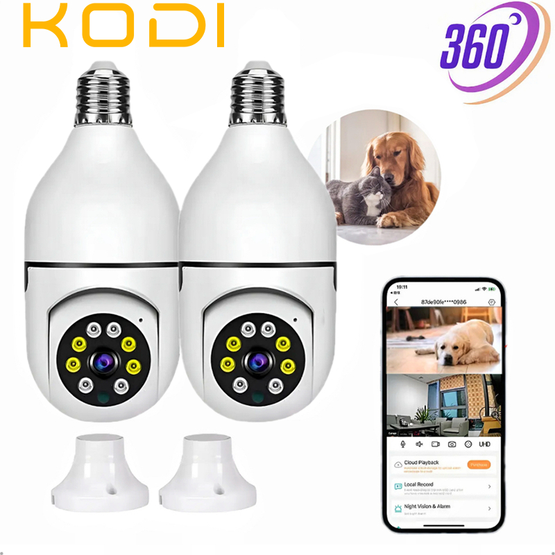 Kit 2 Câmera De Segurança Ip Wifi Full HD 2 Lentes Visão Noturna Microfone Durawell App V360 Pro-G4