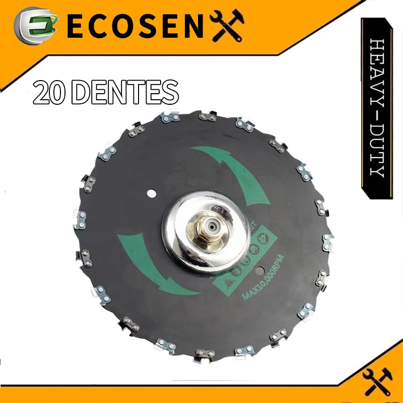 20 dentes Discos de corrente para roçadeiras Motosserras a gasolina Cortadores de grama ECOSEN em Oferta na Shopee