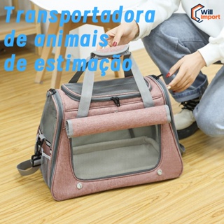Bolsa Transporte Cães E Gatos Mochila Avião Viagem Mala em Oferta na Shopee