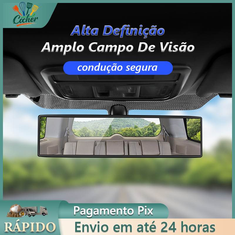 Espelho Retrovisor De Ângulo Amplo Universal De 180 De Rotação Ajustável Ventosa Interior Do Carro