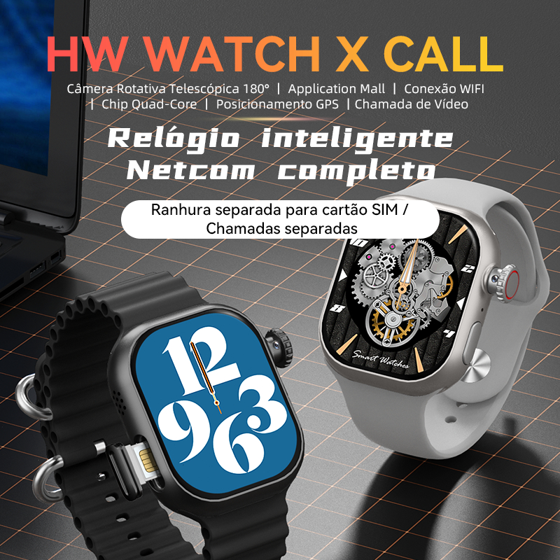 2025 Nova Série 8 Relógio Smartwatch HWWATCH X CALL Amoled 1,32 Com Gps 5atm Esportivo Sem Fio À Prova D'água