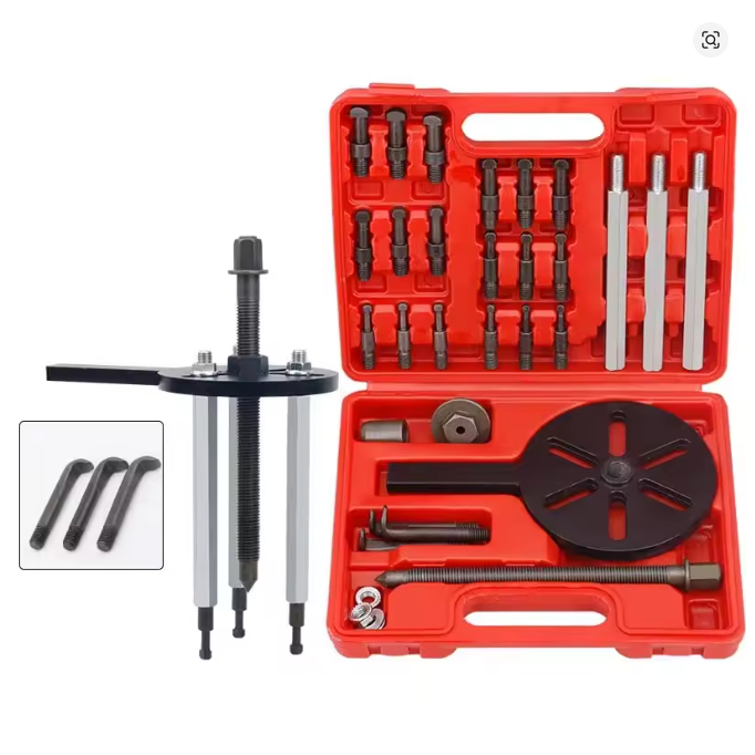 Kit Extrator Rolamento Alternador, Saca Polia, 4 Garras 21 Em 1