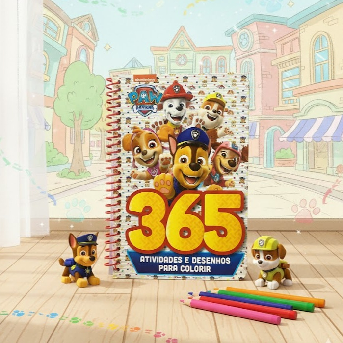365 Atividades e Desenhos para Colorir / Patrulha Canina / Espiral 