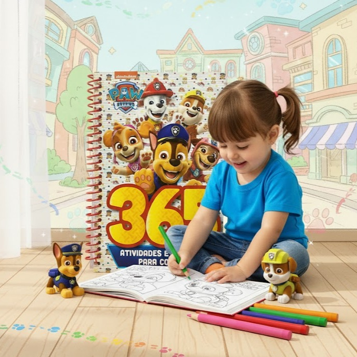 365 Atividades e Desenhos para Colorir Patrulha Canina Espiral mais de 300 atividades e Desenhos para colorir infantil