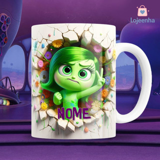 Caneca Divertidamente 3D Personalizada - Caneca Nojinho - Presente do Filme Divertidamente