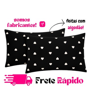 KIT 2 FRONHAS 70CM X 50 CM ZÍPER LUXO PERCAL ALGODAO 180 FIOS DECORACAO   DE CAMA QUARTO TRAVESSEIRO em Oferta na Shopee
