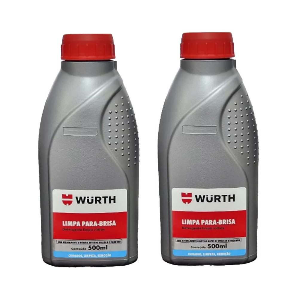 2 Limpa Parabrisa Wurth 500ml Limpeza Vidros Automotivo Caminhão Caminhonete Perua