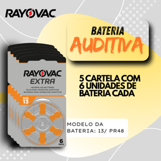 Rayovac Auditiva 13 5 cartelas em Oferta na Shopee