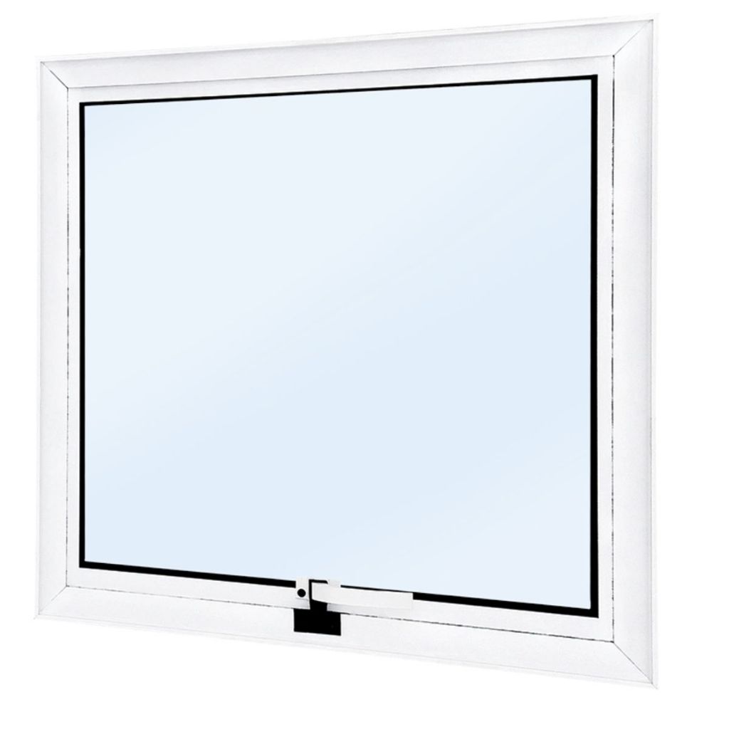 Janela Banheiro Maxim Ar 60x60 Vitrô Alumínio Branco Maximar Linha 25