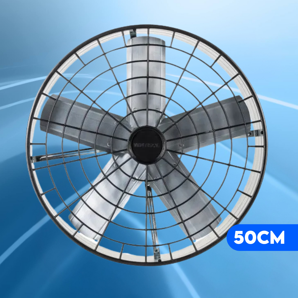 Exaustor Ventilador Industrial 50cm Axial Com Reversão Premium Parede Ventisol Cozinha Área Gourmet