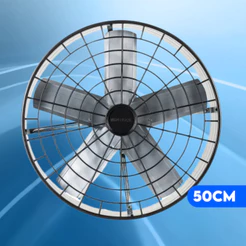 Exaustor Ventilador Industrial 50cm Axial Com Reversão Premium Parede Ventisol Cozinha Área Gourmet