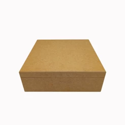 Caixa Mdf Cru 40x40x10 Cm Sem Fecho Para Decorar Presente