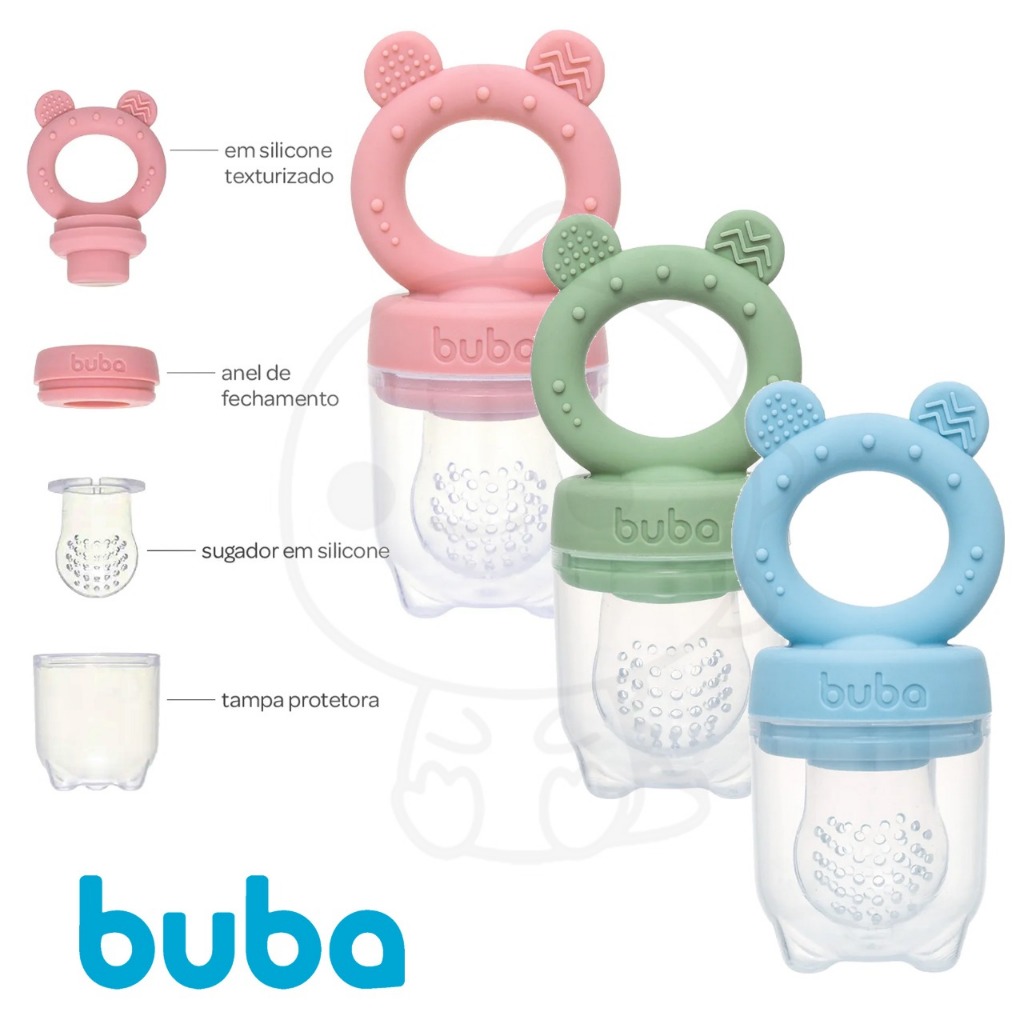 Porta Frutinha Buba Com Forminha Em silicone picole infantil buba em Oferta na Shopee