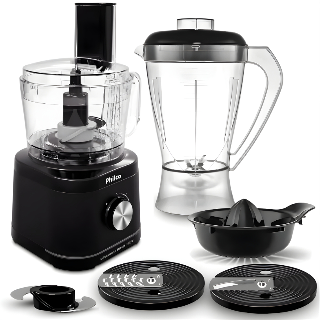 Multiprocessador Philco Concept 1000W Turbo 5 Em 1 com Espremedor em Oferta na Shopee