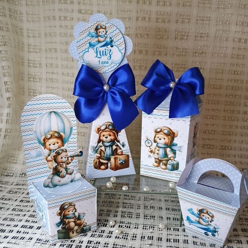 kit personalizados tema ursinho/ kit personalizados/ kit festa/ chá de bebê/ festa infantil. lembrancinhas.