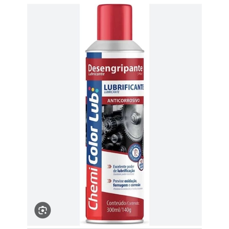 Desengripante chemicolor 300ml kit 3 unidades lubrificante, desengripante tira ferrugem