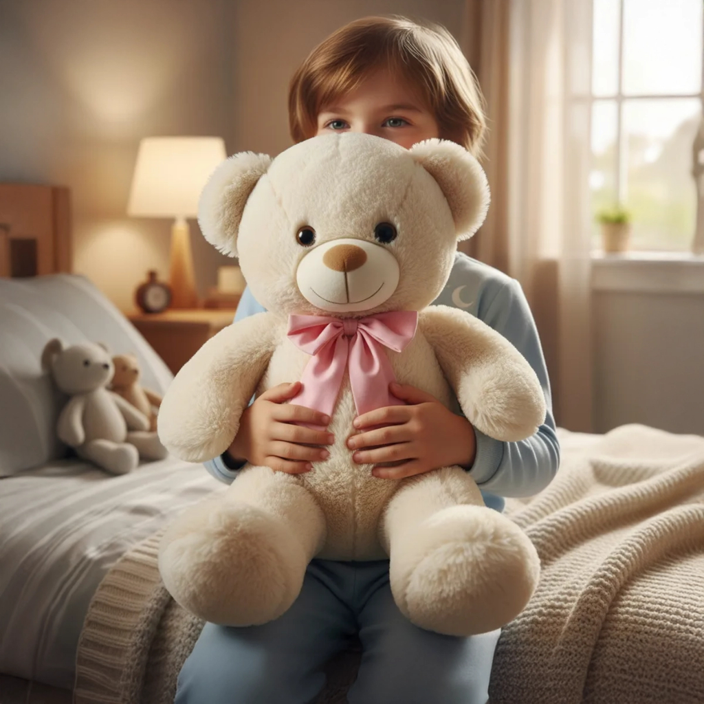 Urso de Pelúcia Tamanho Médio Teddy Gigante Macio Grande e Fofo Hipoalerênico em Oferta na Shopee