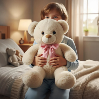 Urso de Pelúcia Tamanho Médio Teddy Gigante Macio Grande e Fofo Hipoalerênico em Oferta na Shopee