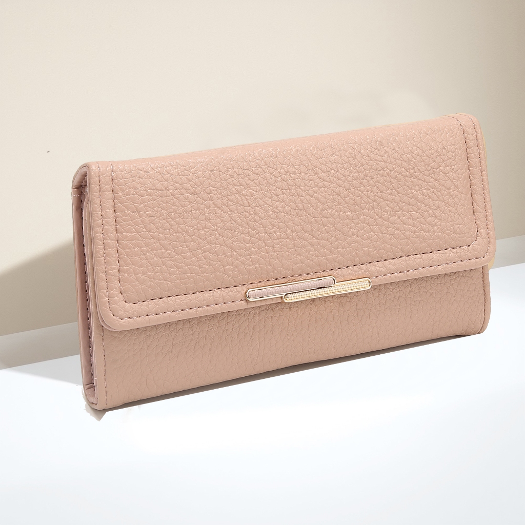 Carteira feminina 2025 novo estilo senhoras longa grande capacidade moda carteira bolsa popular LY076 em Oferta na Shopee