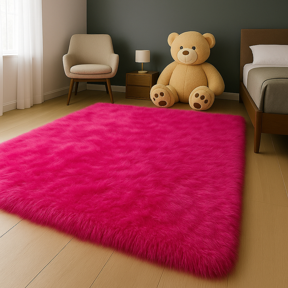 Tapetes Peludos 1,50 X 1,00 Várias Cores Para Sala E Quarto