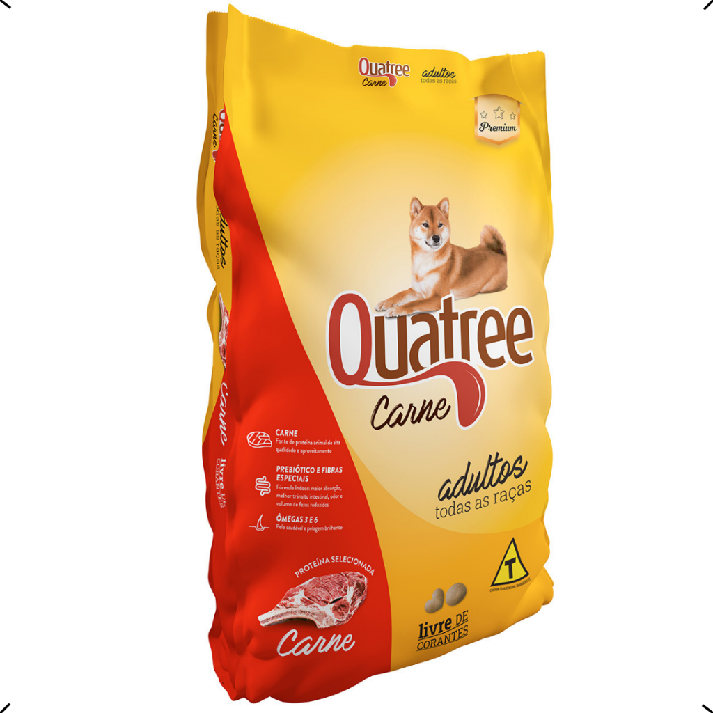 RAÇÃO QUATREE CARNE ADULTO 15KG