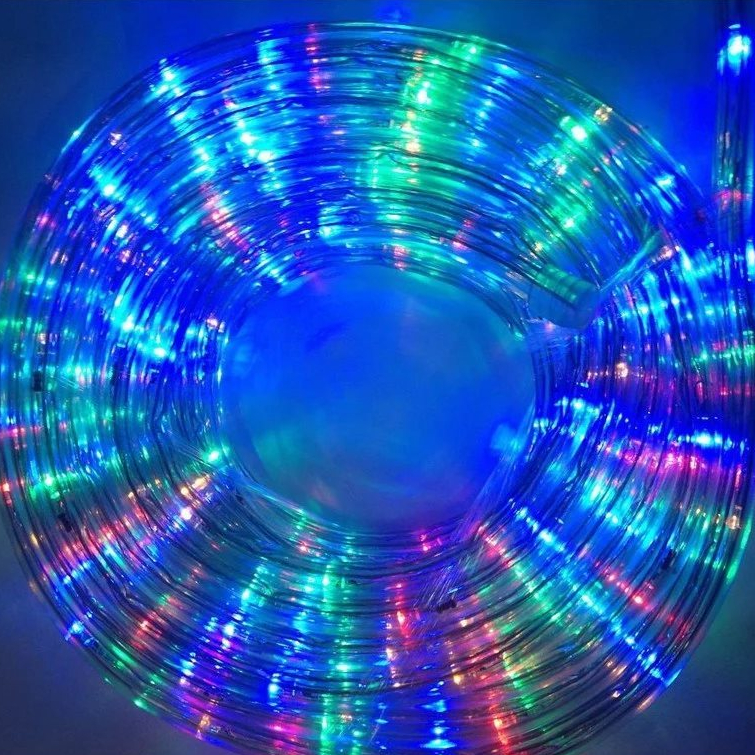 10 Metros De Mangueira Tubular Led 127 Volts Pisca 8 Funções Colorido Verde Vermelho Branco 127 Volts COD. 60305 / 77001