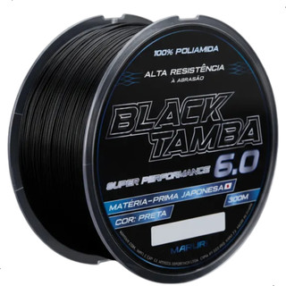 Linha de Pesca Maruri Black Tamba 300m Nylon Monofilamento Preta de Alta Performance