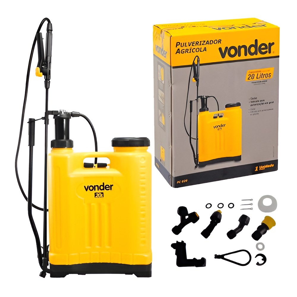 Maquina de Passar Veneno Vonder PC020 Bomba Costal Pulverizador Agricola Manual 20 Litros em Oferta na Shopee