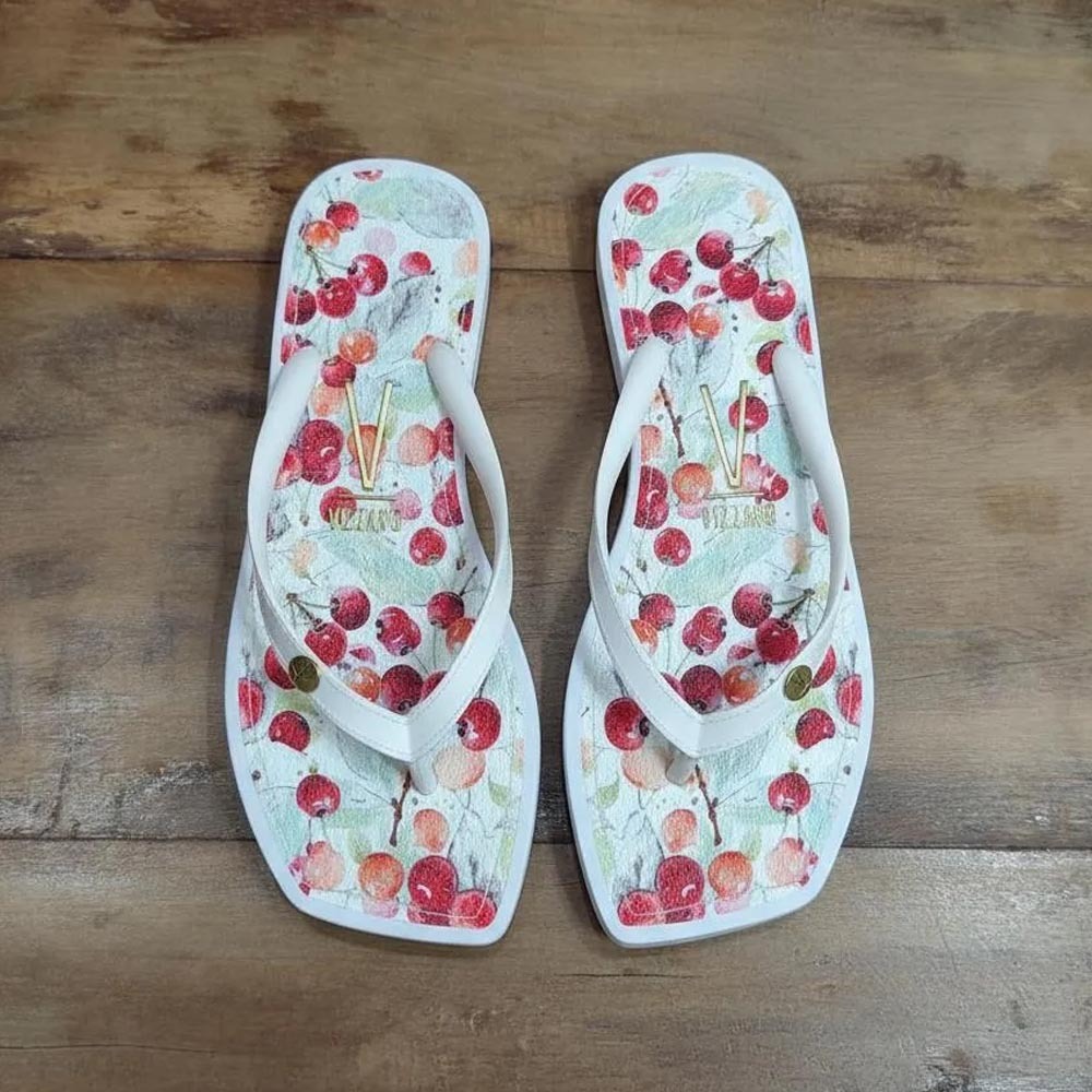 Chinelo Feminino Vizzano Animal Print Original Bico Quadrado Pingente Macio Fotos Reais