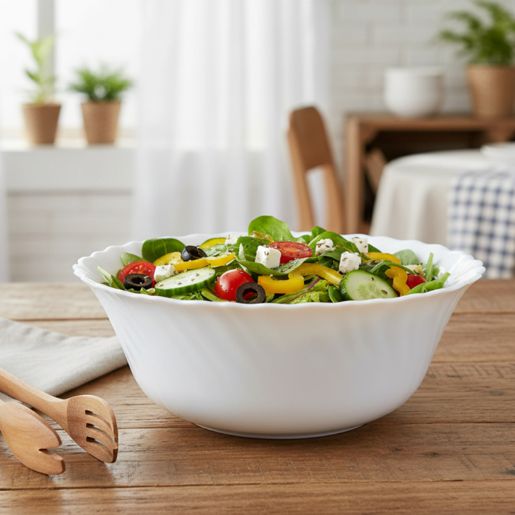 Bowl de Vidro Temperado Saladeira Feston Multiuso 17cm Arcoroc - Ruvolo