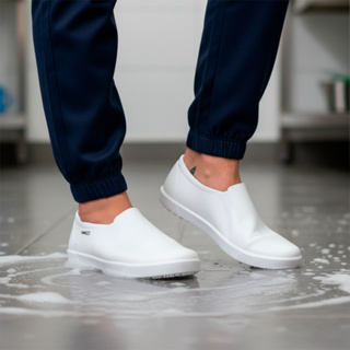 Sapato Limpeza Antiderrapante Cozinha Enfermagem Restaurante Posto Combustível Calçado Profissional em Oferta na Shopee
