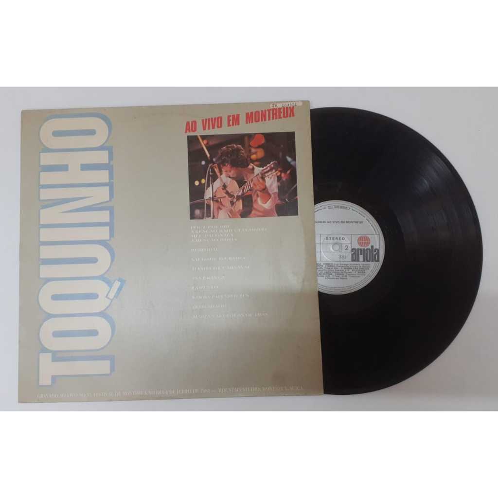 Lp Disco De Vinil Toquinho Ao Vivo Em Montreux Da3031