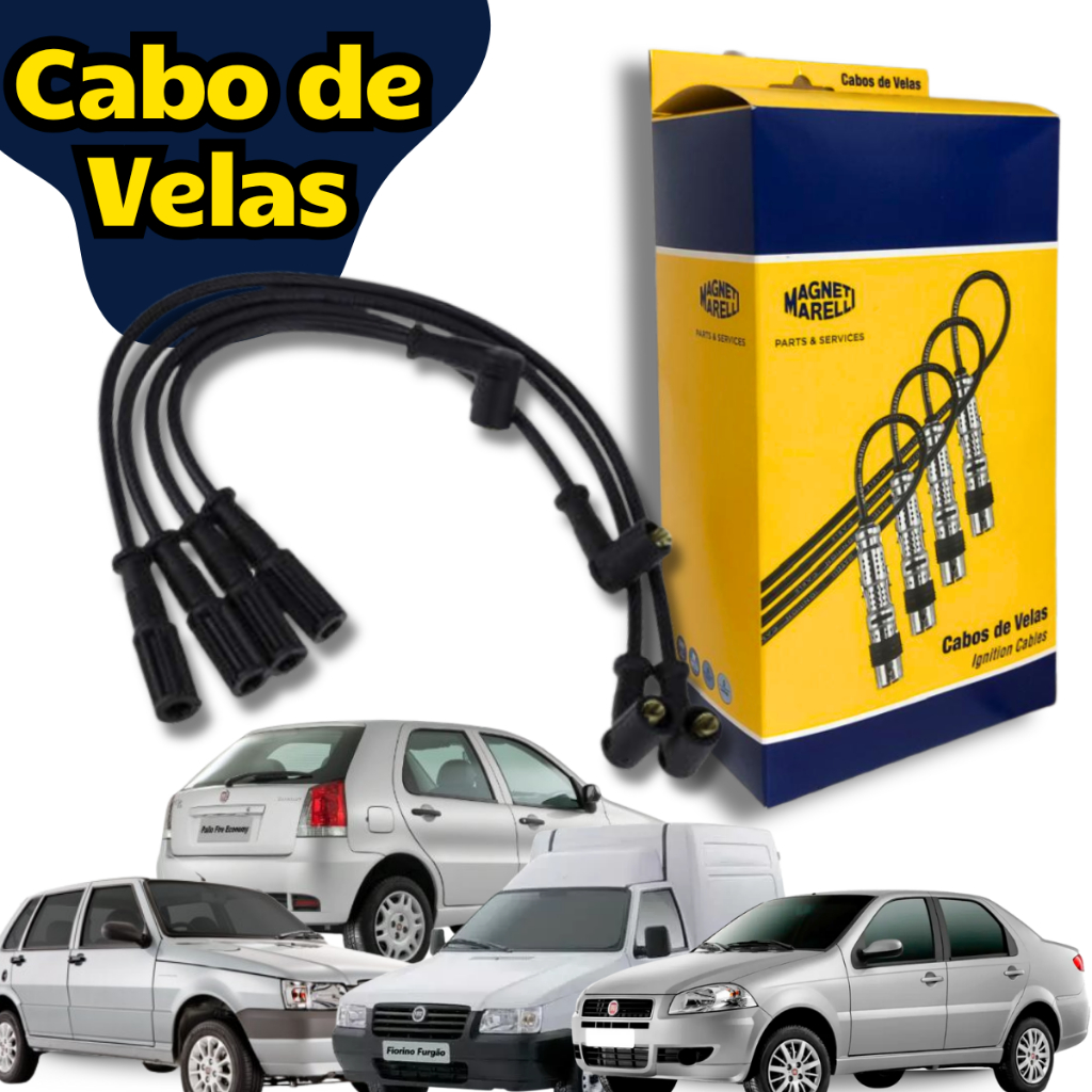 Cabo Velas Fiat Fire Palio Siena 1.0 8v 2001 02 2003 Magneti Marelli