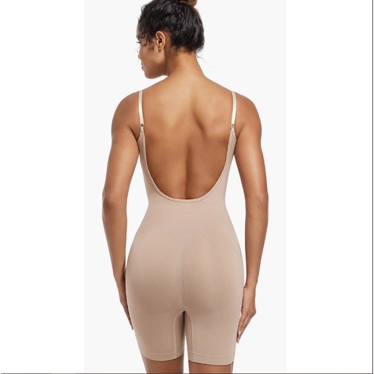 Cinta Modeladora Feminina Macaquinho Modelador Body Segunda Pele Com Alca RegulavelShort Levante Bumbum Afina Cintura