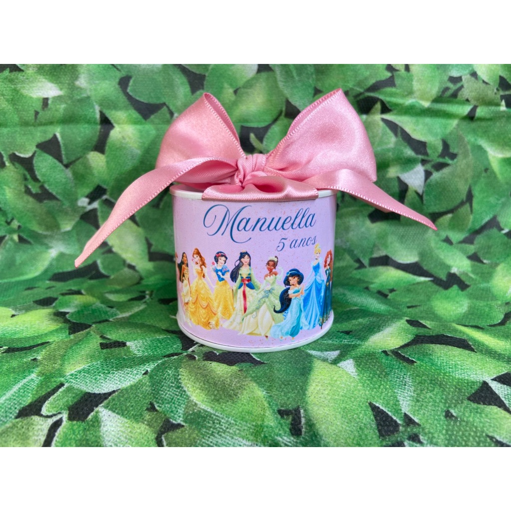 Kit Tubolata Personalizada (5x6) Princesas Lembrancinha de Maternidade/Chá de Bebê /Aniversário