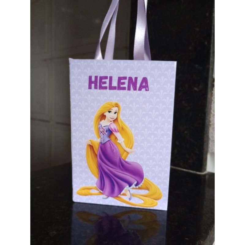 sacola personalizada| lembrancinha| infantil princesa Rapunzel