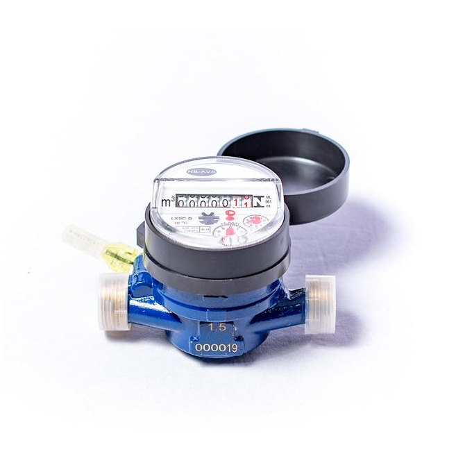 Hidrômetro Unijato NB-AVS com Sensor de 1/2 Polegada e  Saída Pulsada Modelo LXSC-D