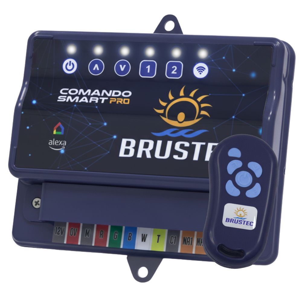 Central Comando Smart Pro Wifi p/ LED RGB Piscina - Brustec