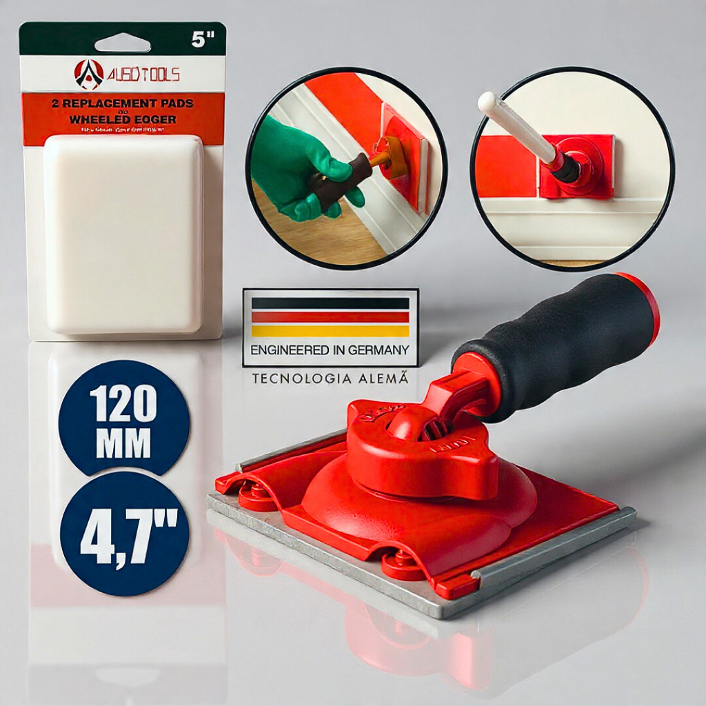 Pad Para Recorte de Pintura Canto 120mm Acabamento com Cabo Ajustável e Refil para Pad Opcional